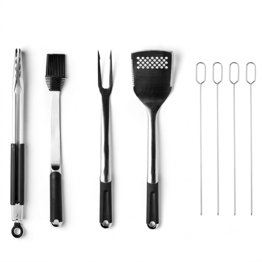 Set de BBQ de 15 piezas acero inoxidable
