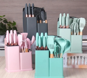Set de Utencilios de Cocina de Silicona 19 PC