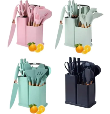 Set de Utencilios de Cocina de Silicona 19 PC